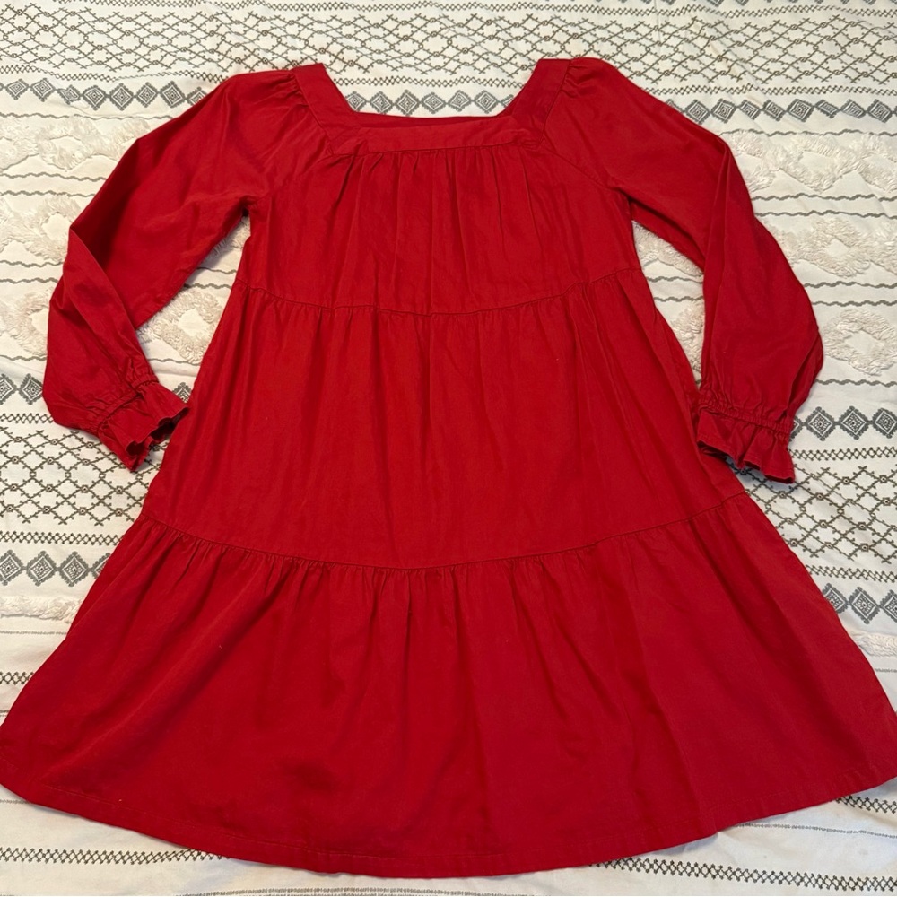 GAP Red Long-Sleeve Kids Dress
